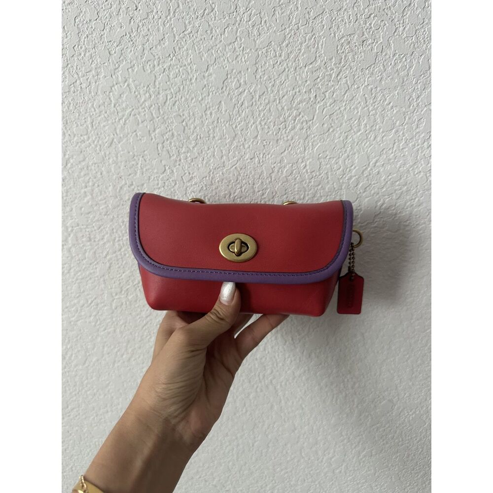 NWT Coach Turnlock Flare Belt Bag In Colorblock - Picture 3 of 6